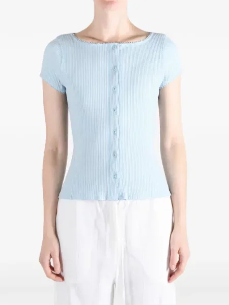 Scurt cardigan Free People albastru