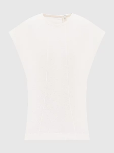 Топ з акцентними швами Jil Sander білий