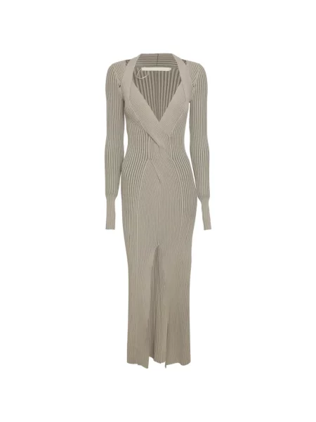 Rochie Dion Lee tricotate gri