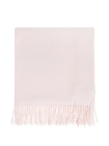 Fular Max Mara cu franjuri roz