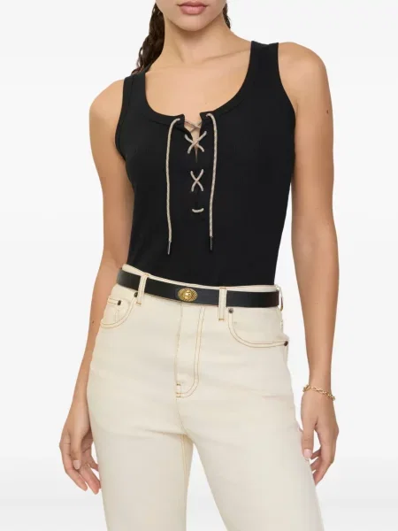 Top Burberry din dantelă negru