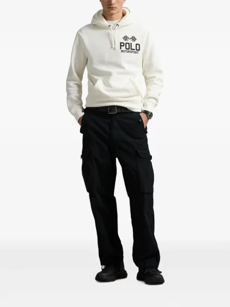 Tricou polo Polo Ralph Lauren cu imagine cu dungi din țesătură twill albastru