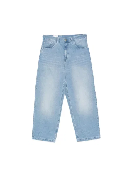 Szerokie jeansy Carhartt Wip niebieskie