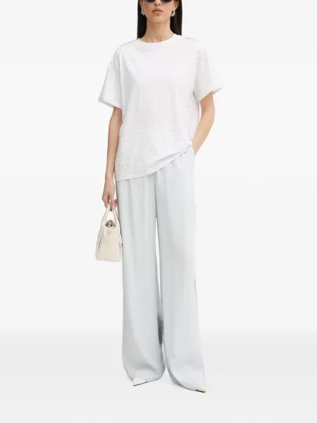 Scurt tricou Silvian Heach alb