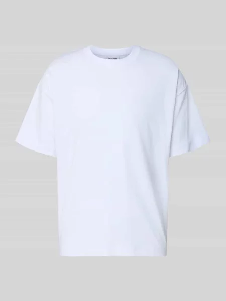 T-shirt z okrągłym dekoltem model BARRON' Jack & Jones biała
