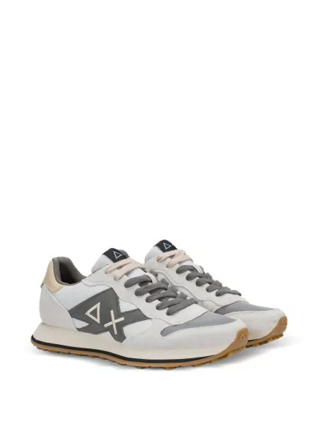 Szarvasbőr sneaker Sun68 autogrammal fehér