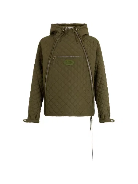Geacă Moschino cu glugă verde