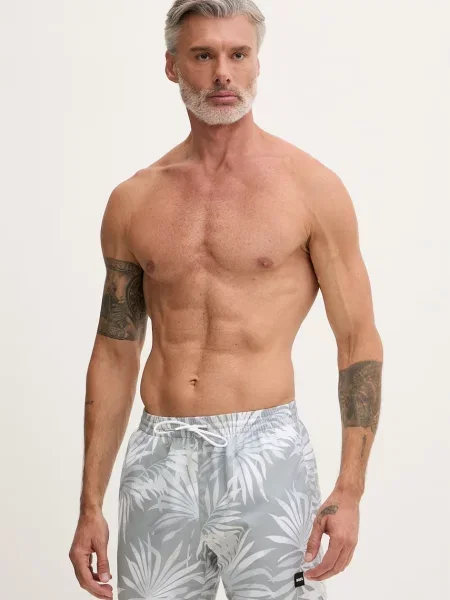 BOSS pantaloni scurți de baie bărbați Piranha gri