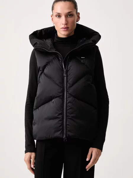 Blauer vestă de puf pentru femei negru