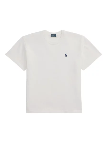 Плисиран шал Polo Ralph Lauren от джърси с принт синьо