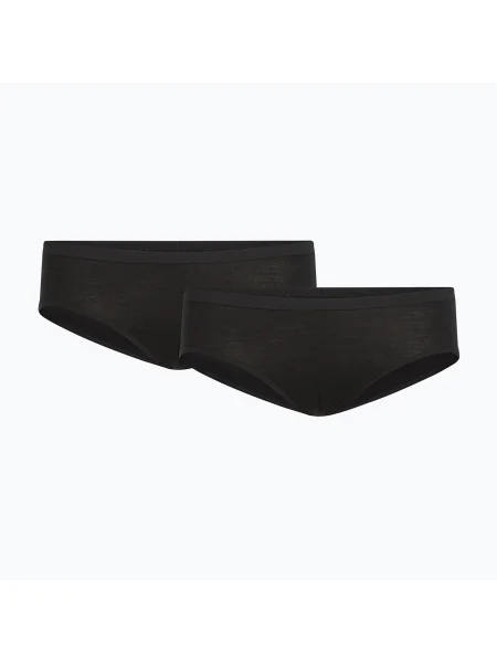 Chiloți termici pentru femei Icebreaker Merino Siren Hipkini 2 pairs black negru