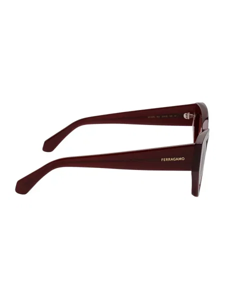 Okulary przeciwsłoneczne Ferragamo czerwone