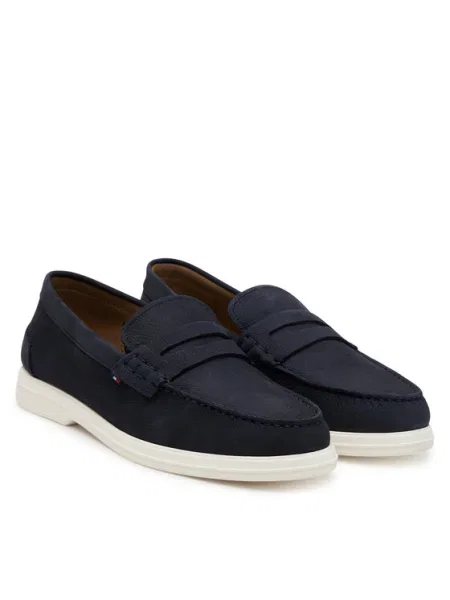 Tommy Hilfiger Mocasini Nubuck P Loafer Bleumarin