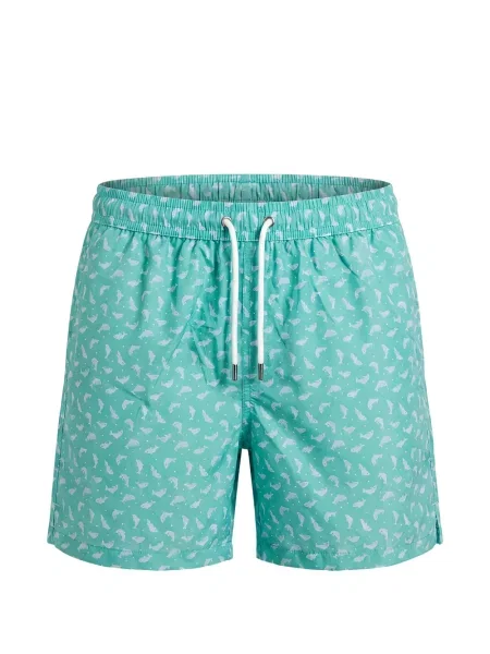 Slip de baie Fedeli cu imagine verde