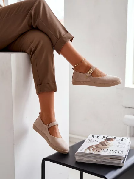 Semišové baleríny Zazoo