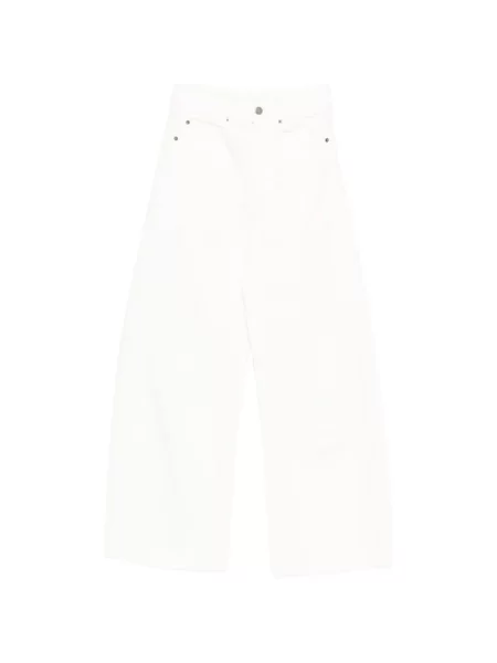 Szerokie jeansy Soeur białe