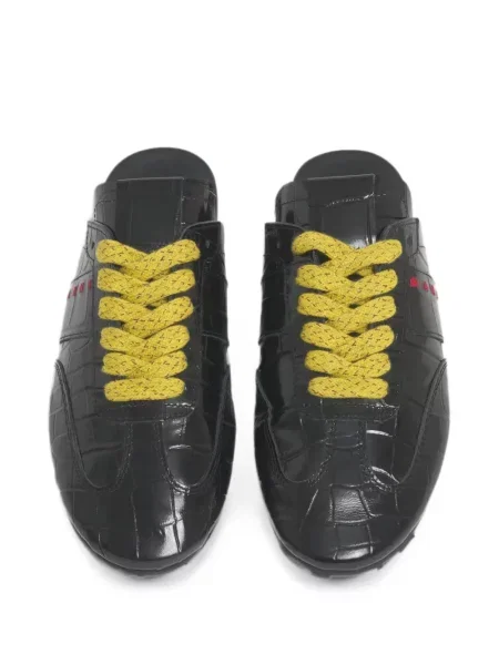 Fotbal chiloți Marni din piele slip-on negru