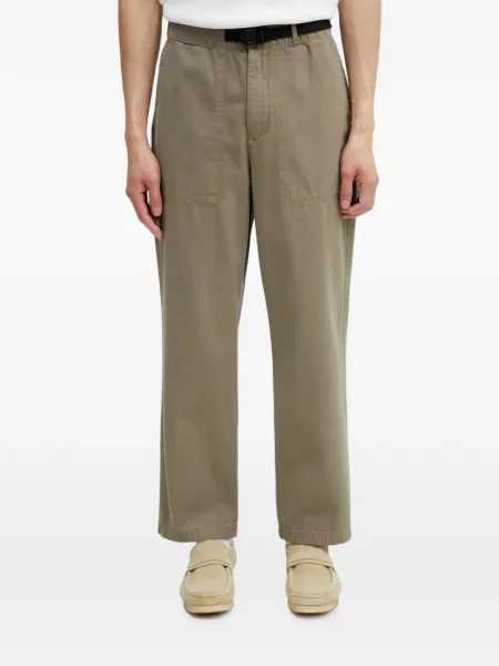 Cu centură pantaloni Barbour verde