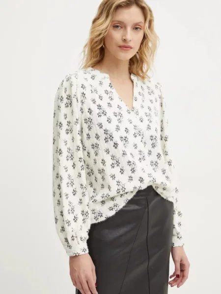 Жилетка Answear Lab от лека материя бяло