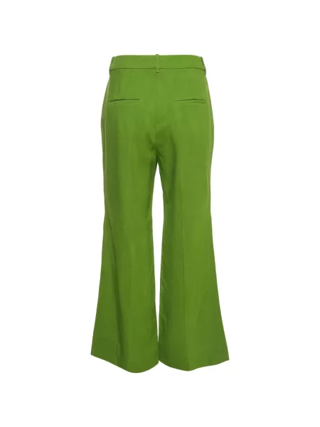 Pantaloni Victoria Beckham evazate verde