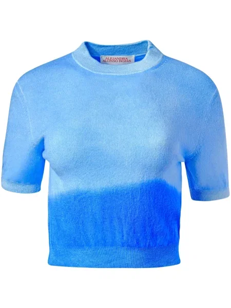 Koszulka Alejandra Alonso Rojas z kaszmiru niebieska