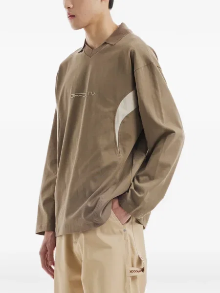 Tricou Off Duty lung maro
