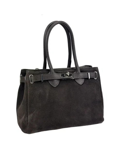 RoyalBag Сумка Замша/шкіра коричневий