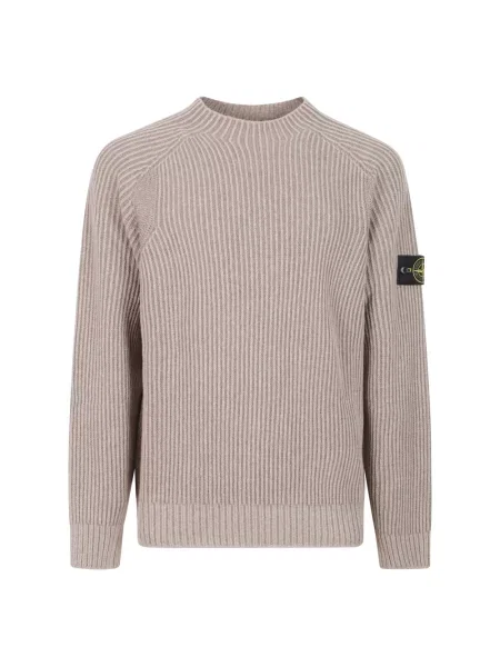 Sweter Stone Island z kamieniami beżowy