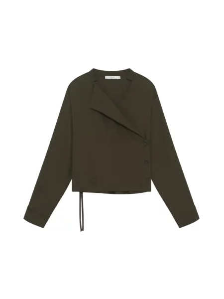 Bluzka Iro wełniana kopertowa zielona