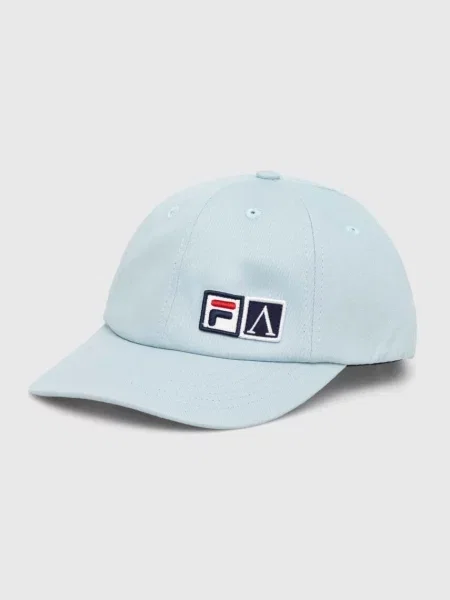 Fila czapka z daszkiem Fila x Aries Cap z aplikacją niebieski