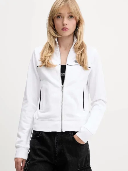 Guess Jeans bluza z aplikacją biały