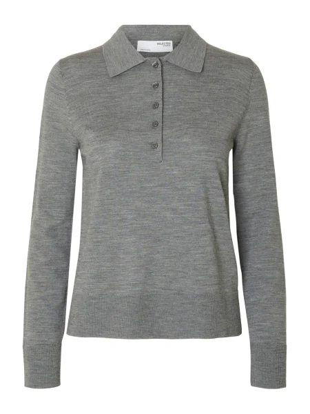 SELECTED Pulover SLFTHEA amestecat gri