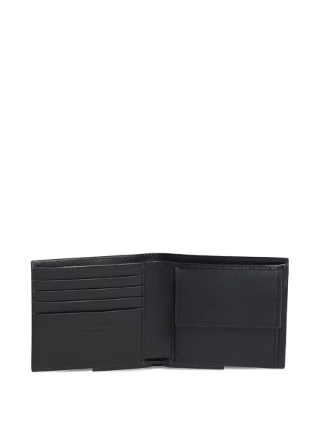 Portofel Dsquared2 din piele cu autograf negru