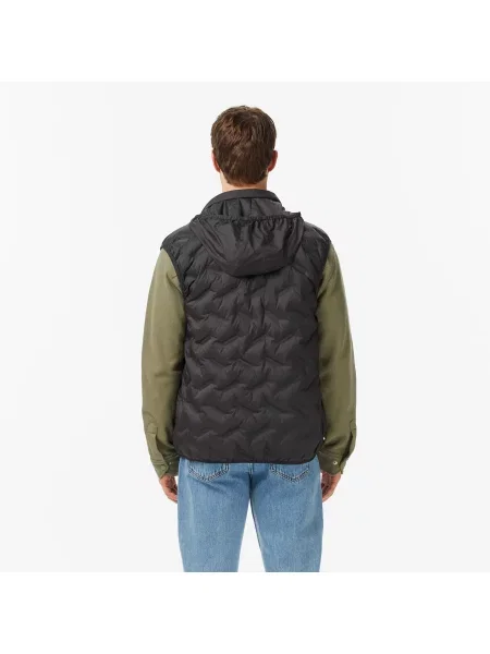 Lacoste Kamizelka Ze Stójką Pikowana Regular Fit czarna