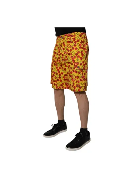 Szorty cargo Dolce And Gabbana żółte