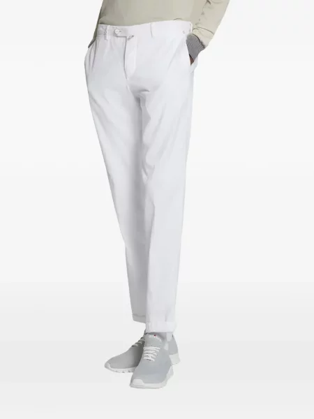 Cu centură pantaloni Kiton alb
