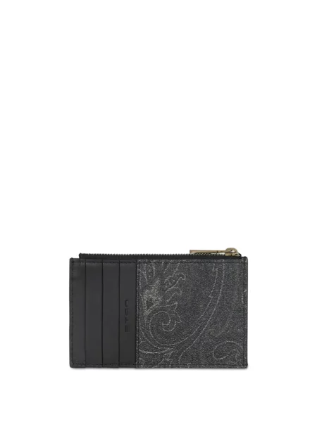 Piniginė Etro su paisley raštu pilka