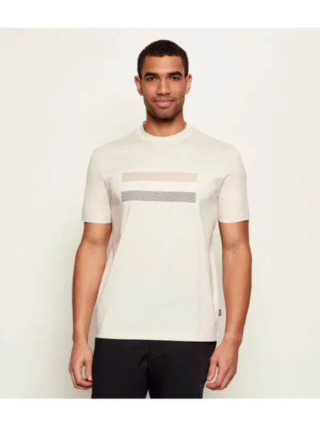 BOSS BLACK Tricou C-Taut 10 | mercerizat negru