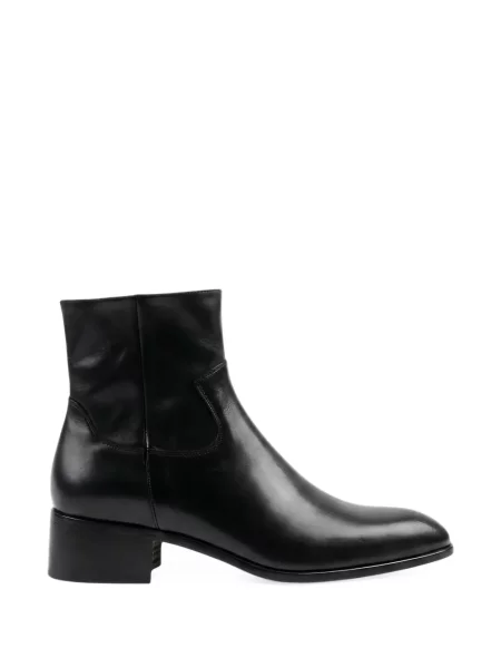 Botine Sangue din piele negru