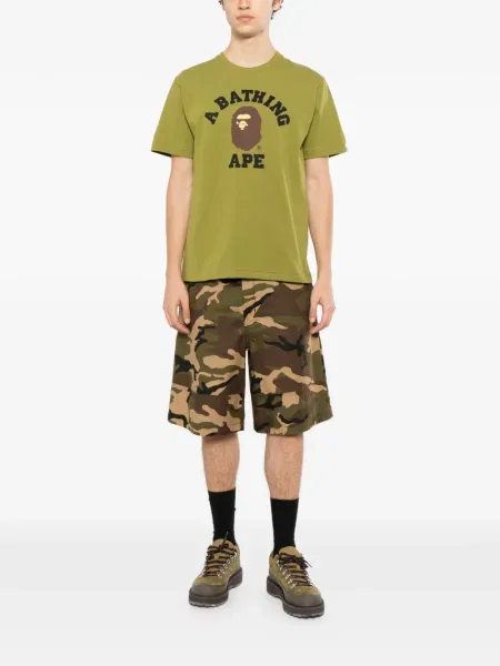 Tricou A Bathing Ape® cu imagine verde
