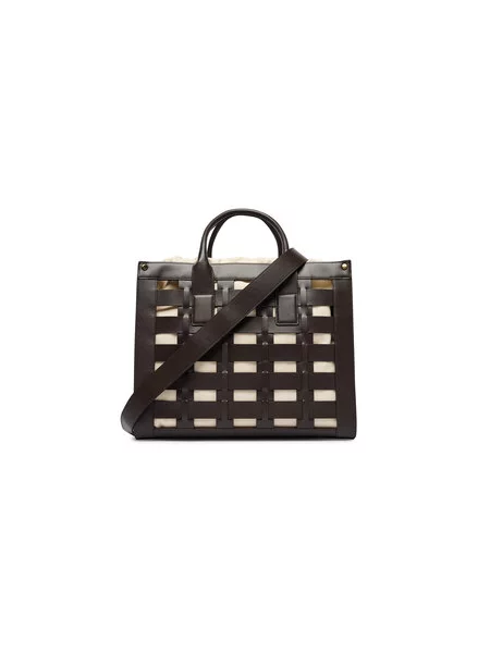 Marciano by Guess tote torba usnjena rjava