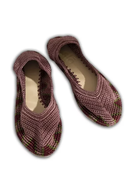 Kötött balerina Slo_hand_made rózsaszín