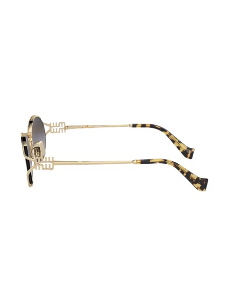 Saulės akiniai Miu Miu Eyewear auksinė