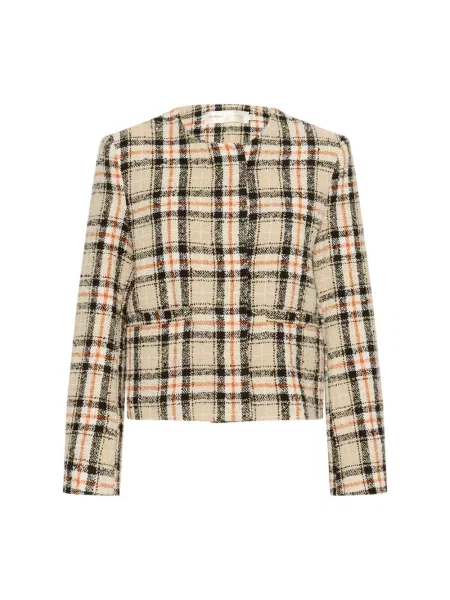 Kurtka Inwear z ukrytym zapięciem beżowa