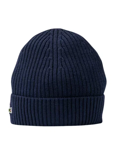 Czapka zimowa Lacoste navy blue niebieska