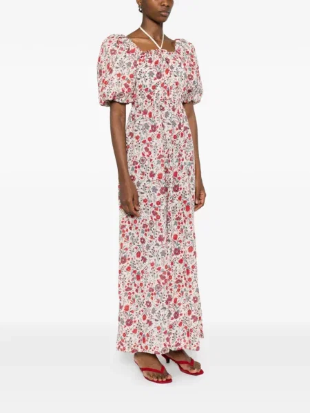 Rochie maxi Antik Batik cu model floral de costum