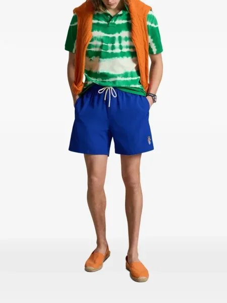 Ριγέ δερμάτινος κάλτσες Polo Ralph Lauren με κορδόνι μαύρο