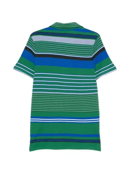 Tricou polo Lacoste cu dungi verde