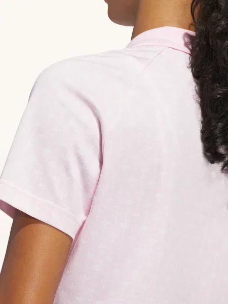 Adidas Originals Funkcjonalna Koszulka Polo Nov pink biała