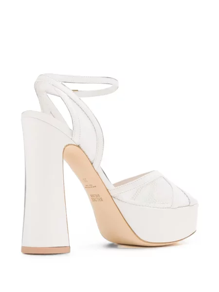 Sandale Malone Souliers cu platformă plasă alb